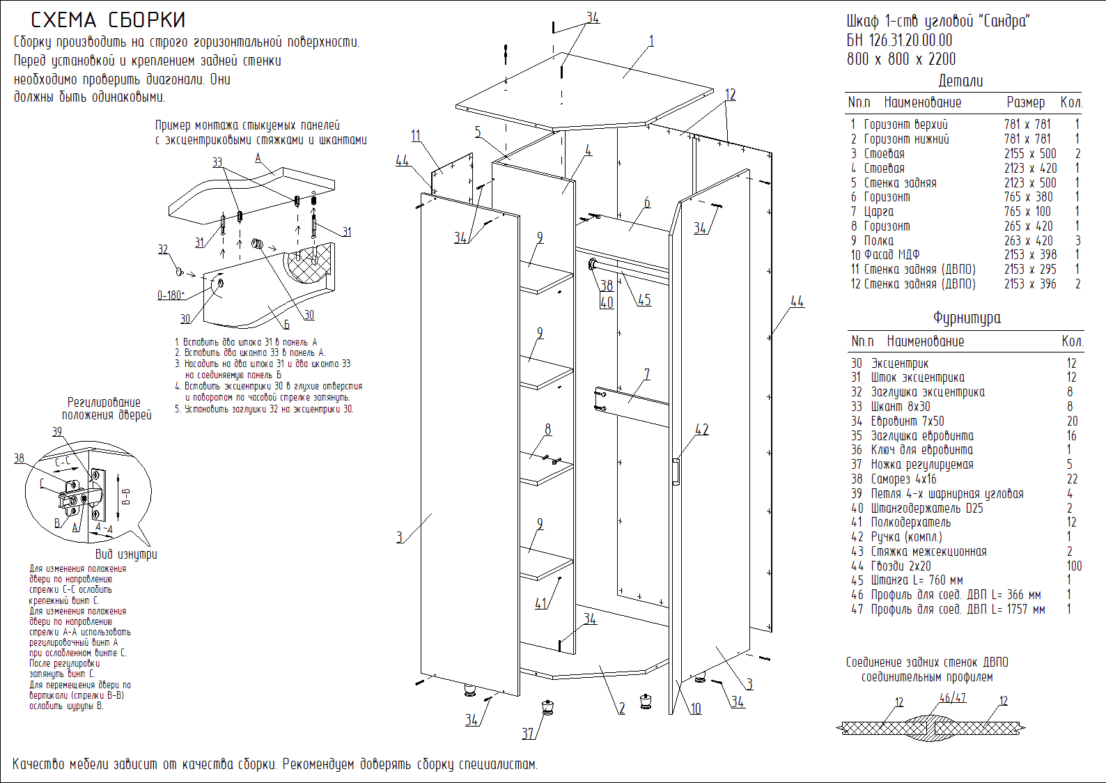 Прихожая соренто схема сборки - 78 фото